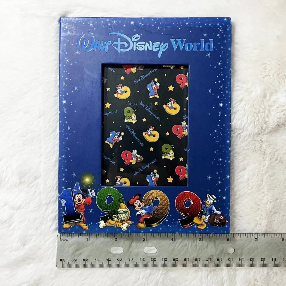 🔮 5/$25 Vintage Walt Disney World Mickey & Friends 1999 Photo‎ Frame